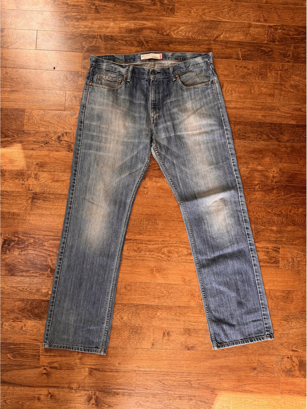 Levi's 559 Relaxed Straight Jeans Mens 36x34 Light Stonewash
